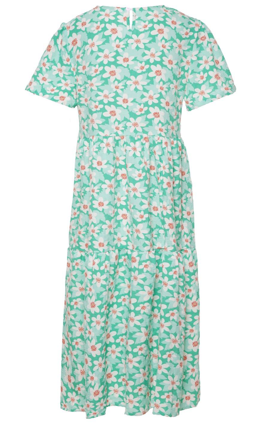 Say INA Copenhagen Kjole - Selma - Green Flower