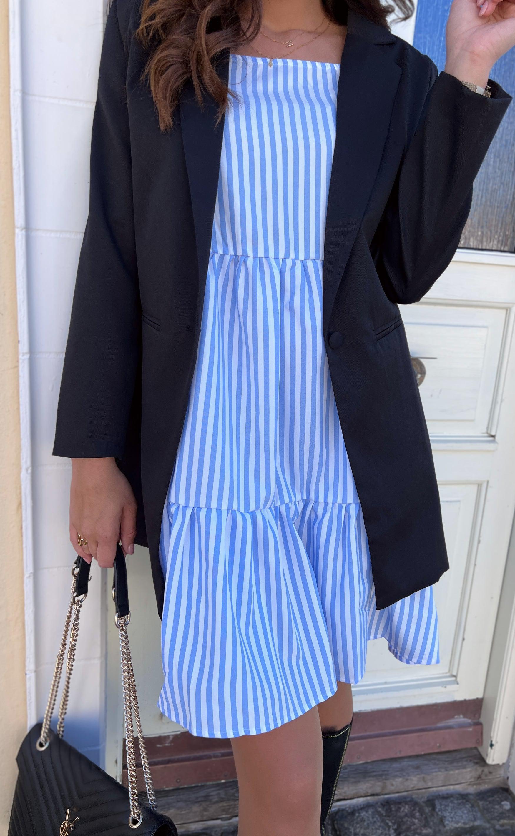 Say INA Copenhagen Kjole - Sisi - Blue White Stripe