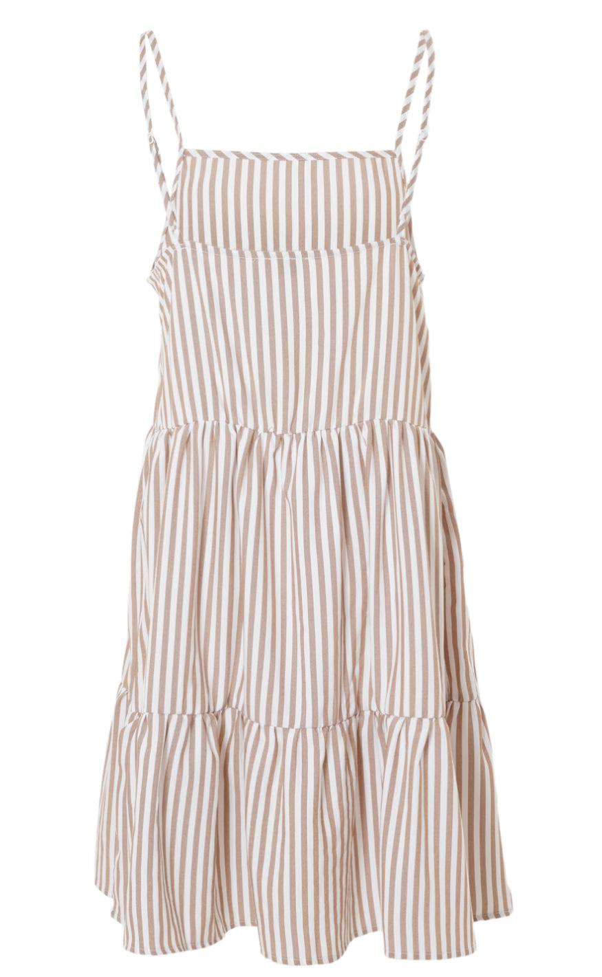 Say INA Copenhagen Kjole - Sisi - Brown White Stripe