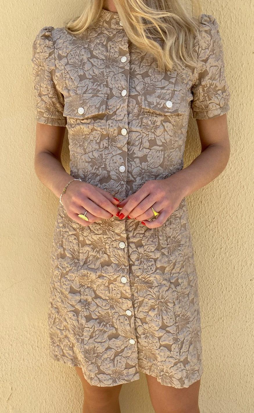 Say INA Copenhagen Kjole - Sisse - Shiny Beige