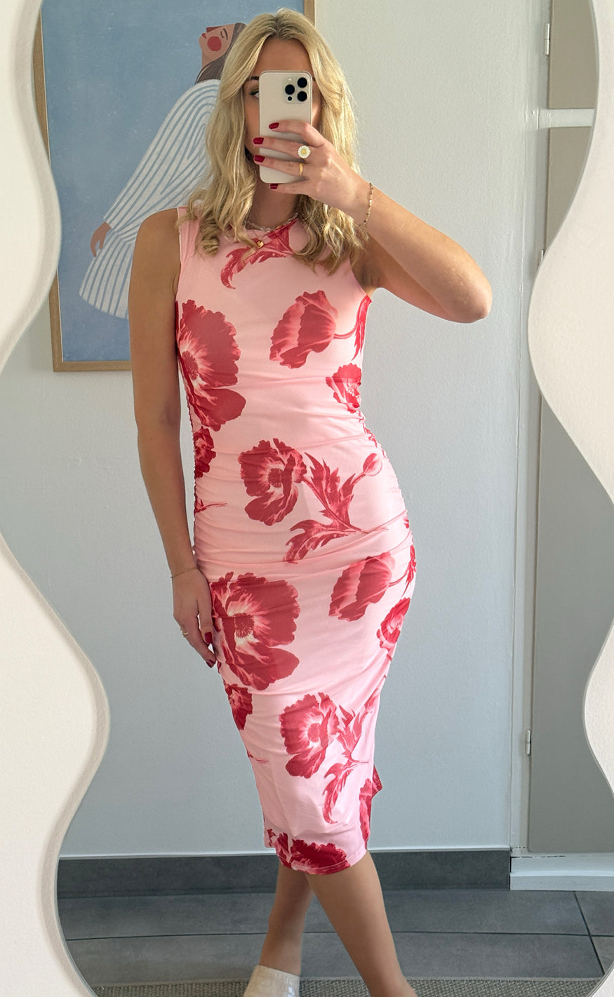 Say INA Copenhagen Kjole - Sophia Mesh - Rosy Flower