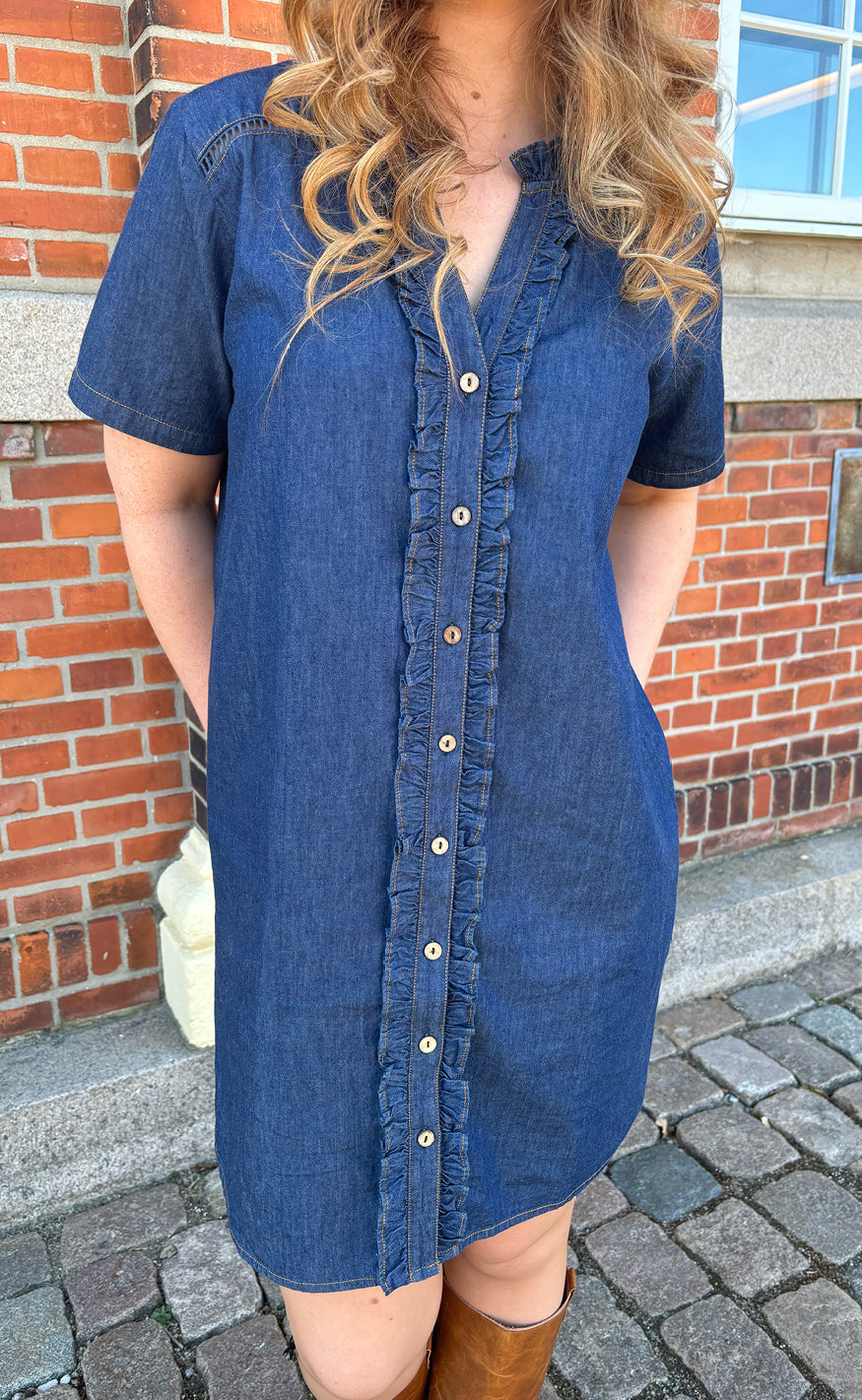 Say INA Copenhagen Kjole - Sophie - Denim Blue