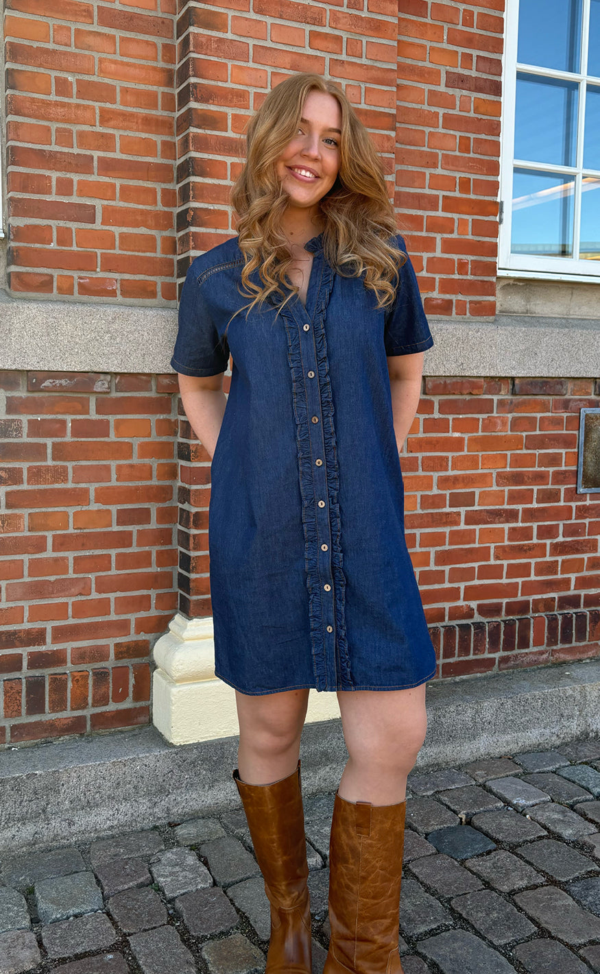 Say INA Copenhagen Kjole - Sophie - Denim Blue