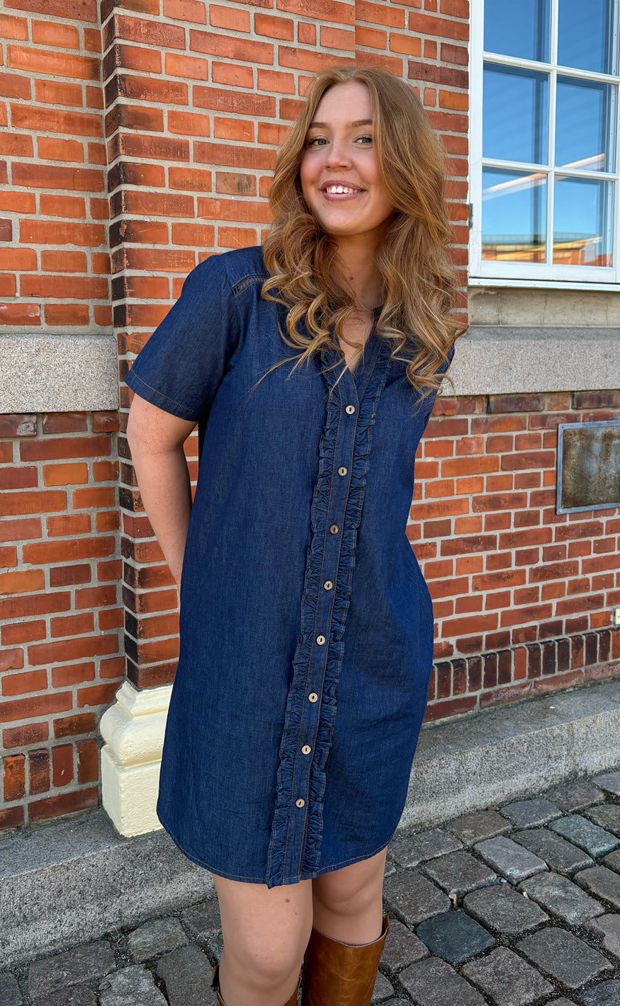 Say INA Copenhagen Kjole - Sophie - Denim Blue