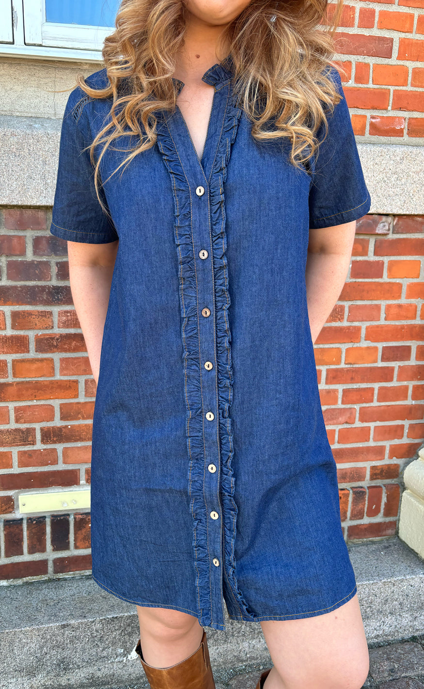 Say INA Copenhagen Kjole - Sophie - Denim Blue