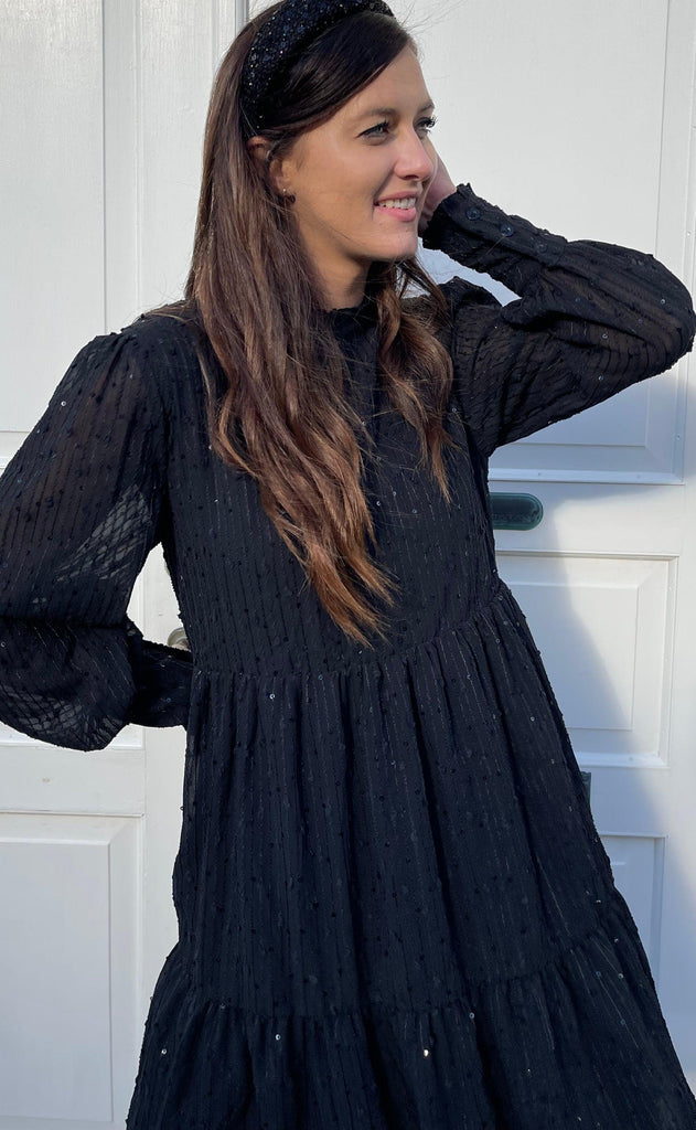 Say INA Copenhagen Kjole - Stina - Black Sequin