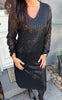 Say INA Copenhagen Kjole - Stine - Black Sequin