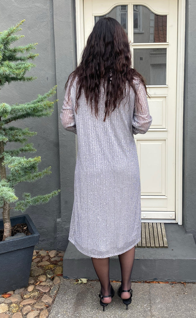 Say INA Copenhagen Kjole - Stine - Silver Sequin
