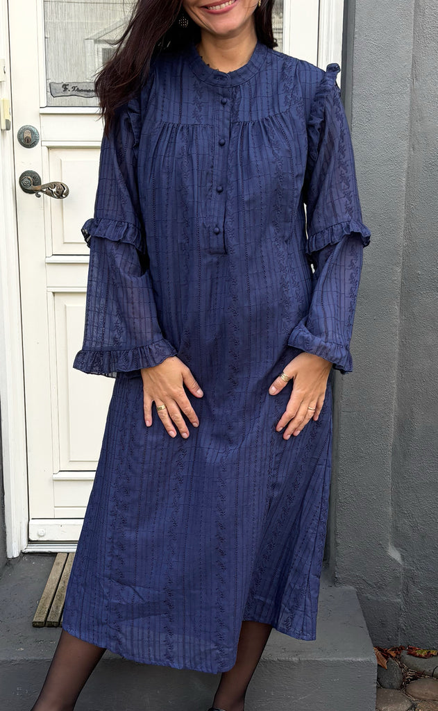 Say INA Copenhagen Kjole - Tania LS - Navy Blue
