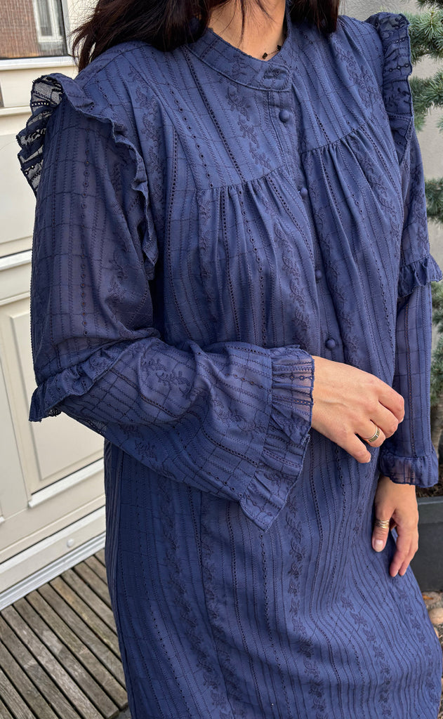 Say INA Copenhagen Kjole - Tania LS - Navy Blue