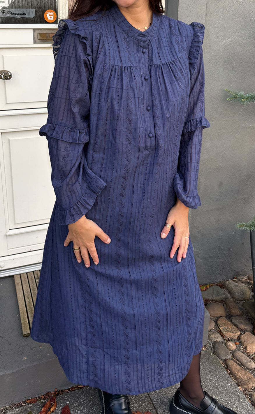 Say INA Copenhagen Kjole - Tania LS - Navy Blue