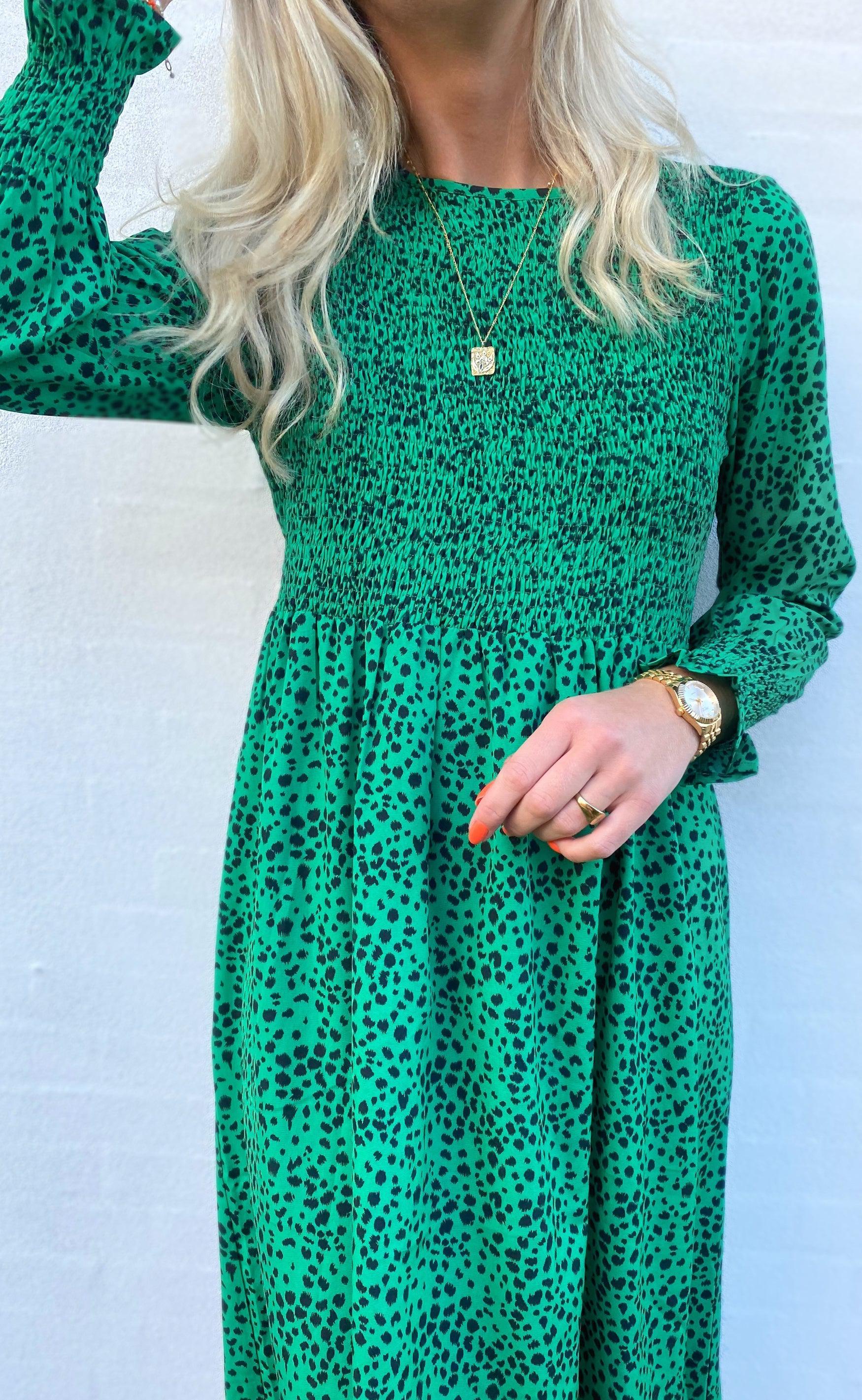 Say INA Copenhagen Kjole - Veronica - Green Leo