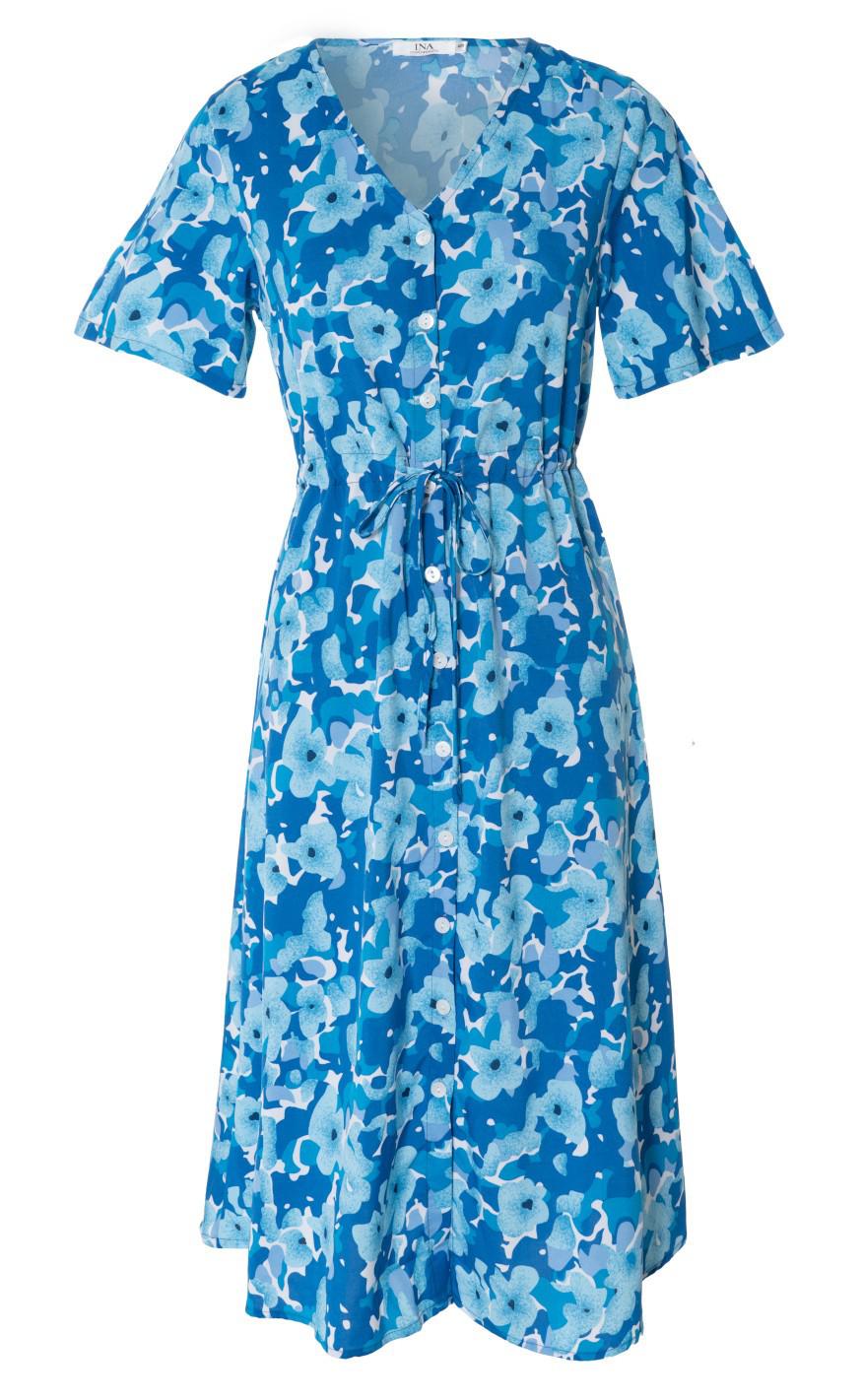 Say INA Copenhagen Kjole - Victoria - Blue Flower