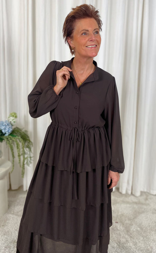 Say INA Copenhagen Kjole - Victoria - Dark Brown