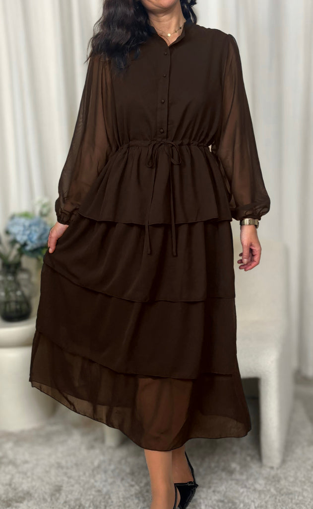 Say INA Copenhagen Kjole - Victoria - Dark Brown