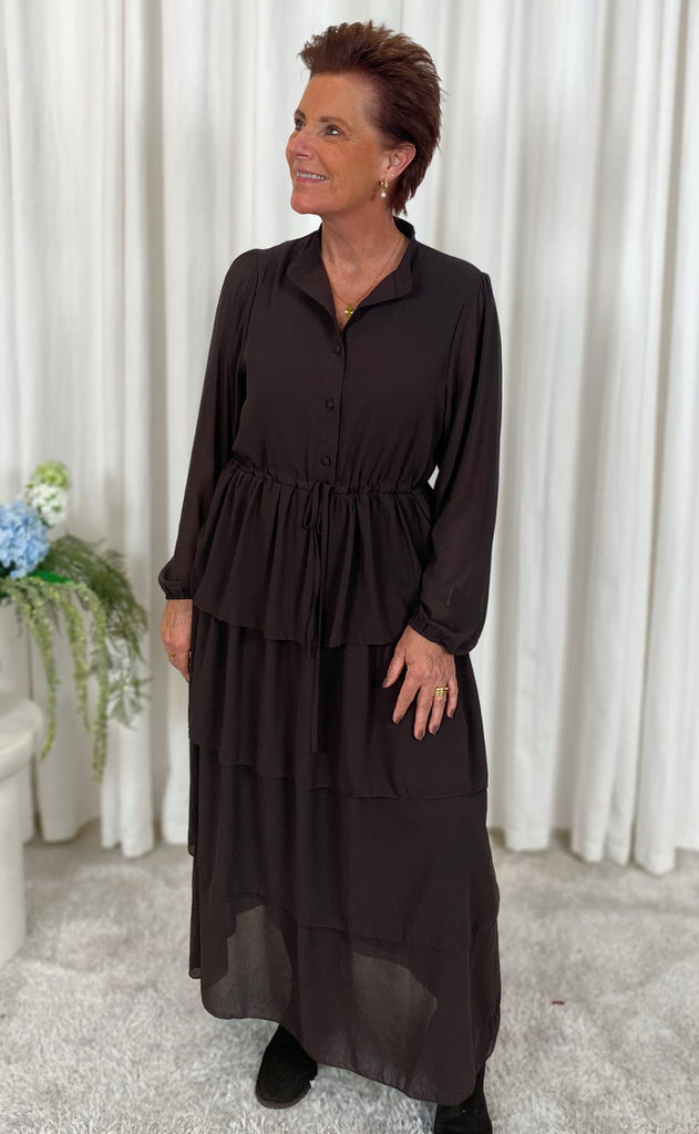 Say INA Copenhagen Kjole - Victoria - Dark Brown