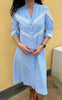 Say INA Copenhagen Kjole - Viola - Blue Striped