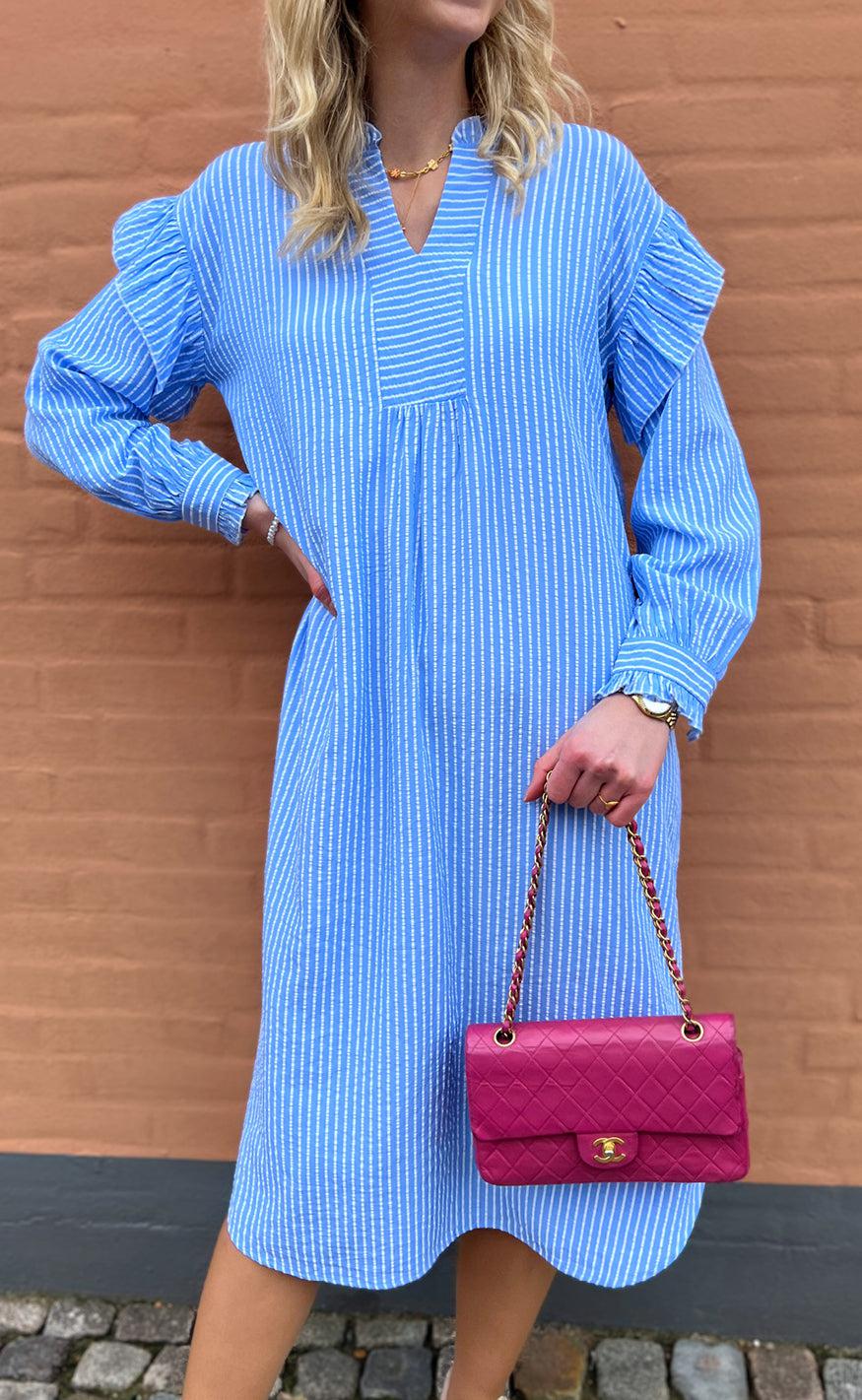 Say INA Copenhagen Kjole - Wilja - Blue Striped