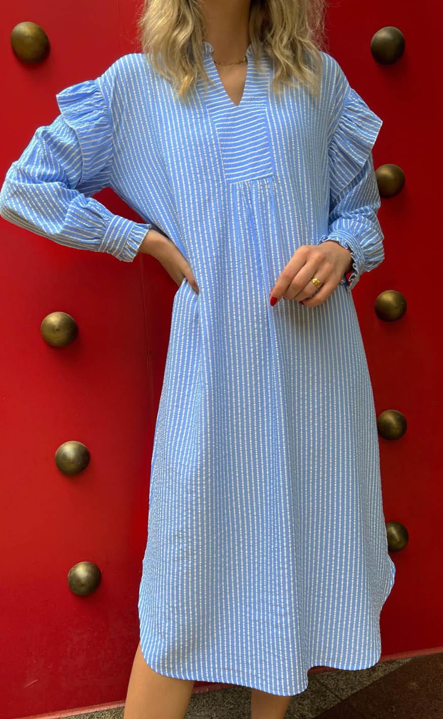 Say INA Copenhagen Kjole - Wilja - Blue Striped