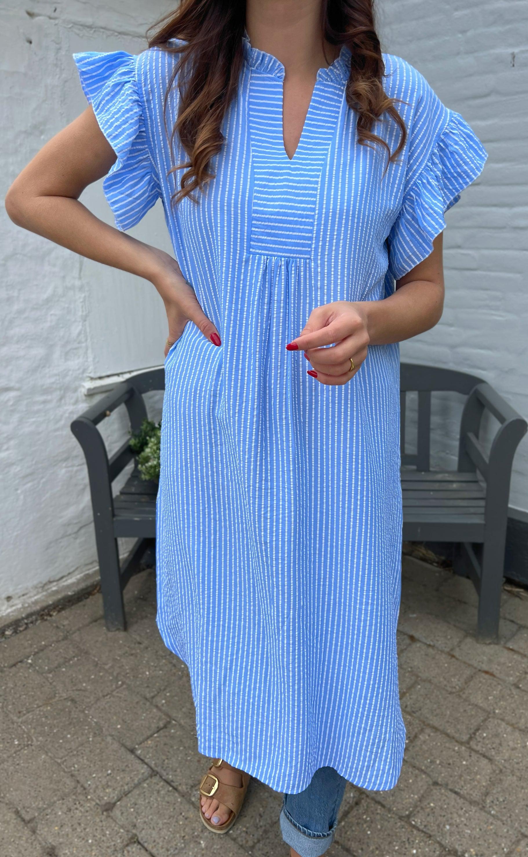Say INA Copenhagen Kjole - Winnie - Blue Striped