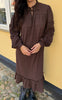 Say INA Copenhagen Kjole - Zally - Dark Brown