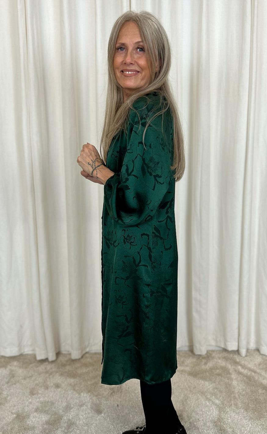 Say INA Copenhagen Kjole - Zanna - Green Flower
