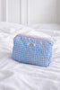 Say INA Copenhagen Makeup Taske - Medium - Blue Checks W. Bows