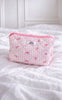 Say INA Copenhagen Makeup Taske - Medium - Pink Checks W. Bows