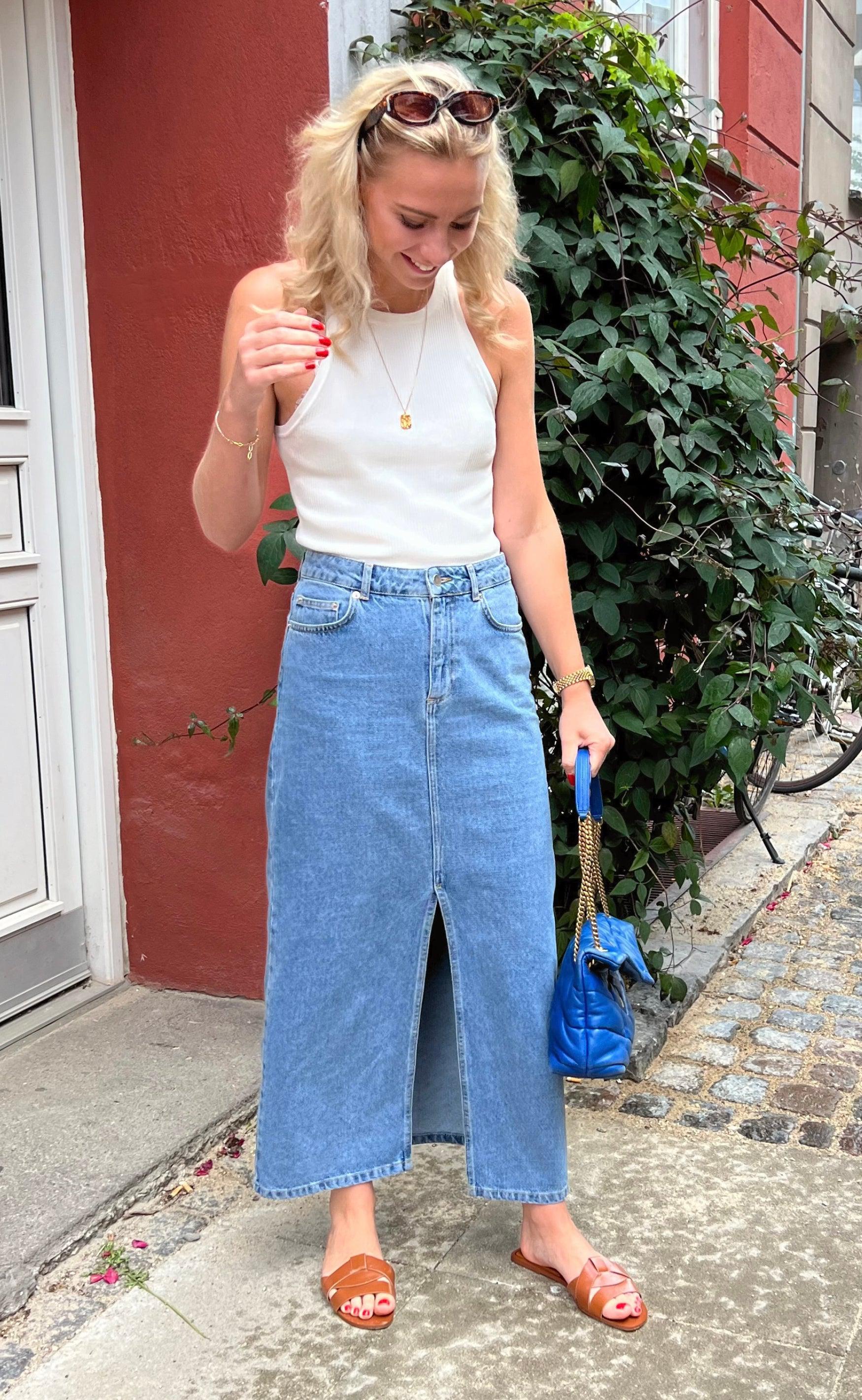 Say INA Copenhagen Nederdel - Daisy Denim - Blue
