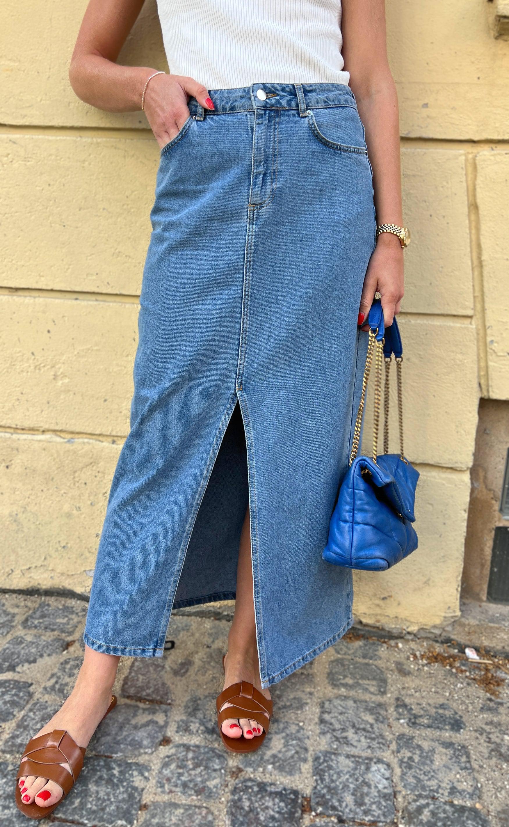 Say INA Copenhagen Nederdel - Daisy Denim - Blue