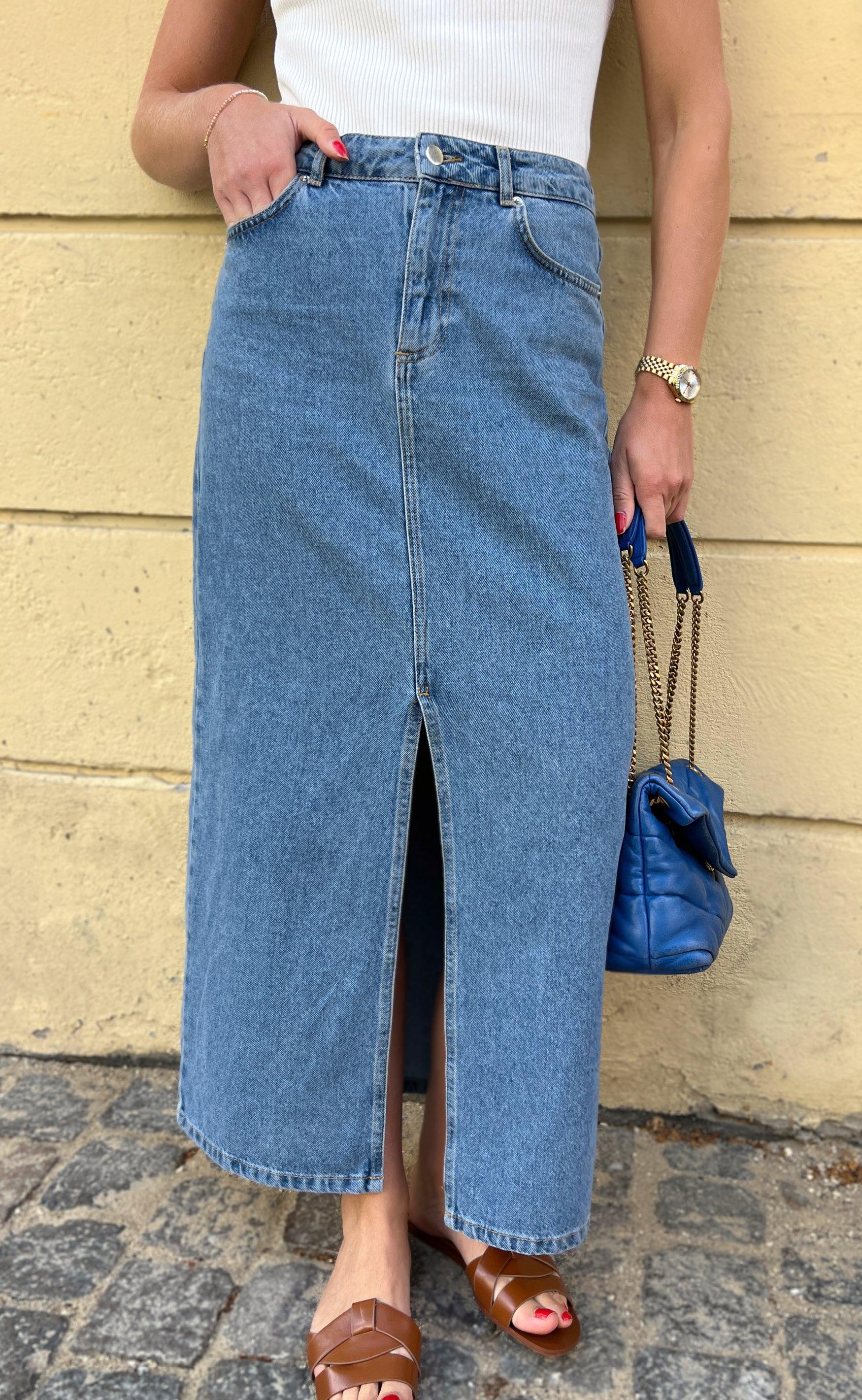 Say INA Copenhagen Nederdel - Daisy Denim - Blue