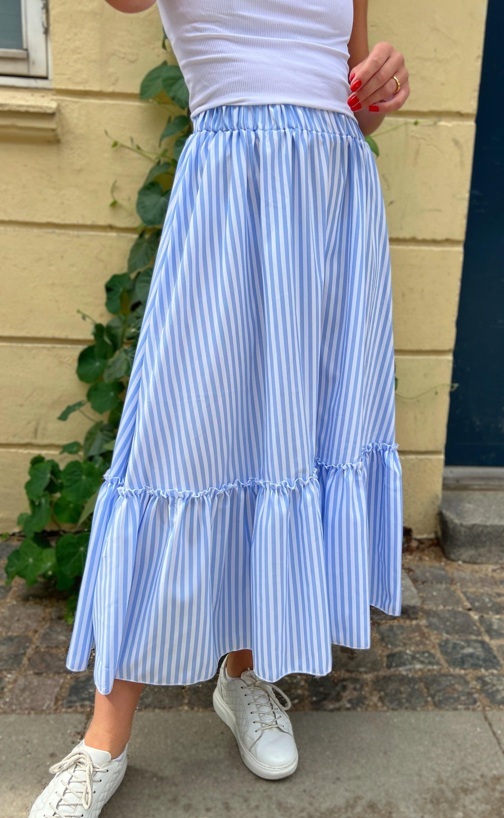 Say INA Copenhagen Nederdel - Hanna - Blue/White Stripe
