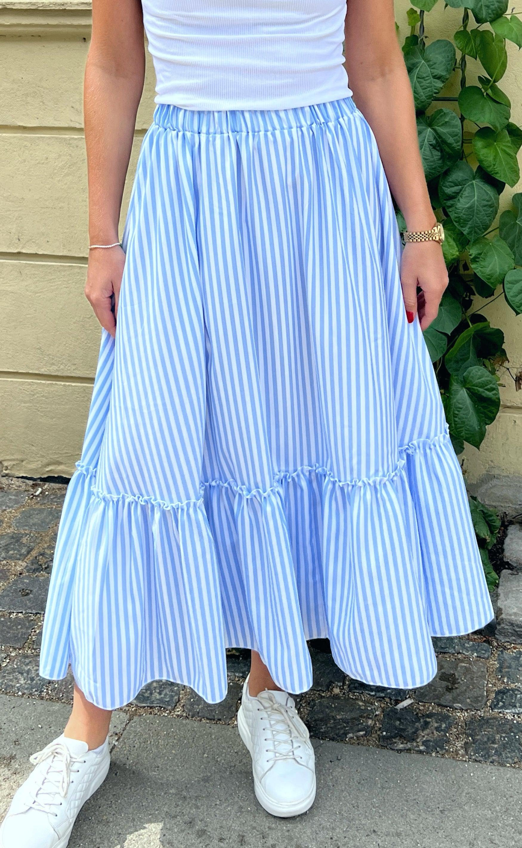 Say INA Copenhagen Nederdel - Hanna - Blue/White Stripe