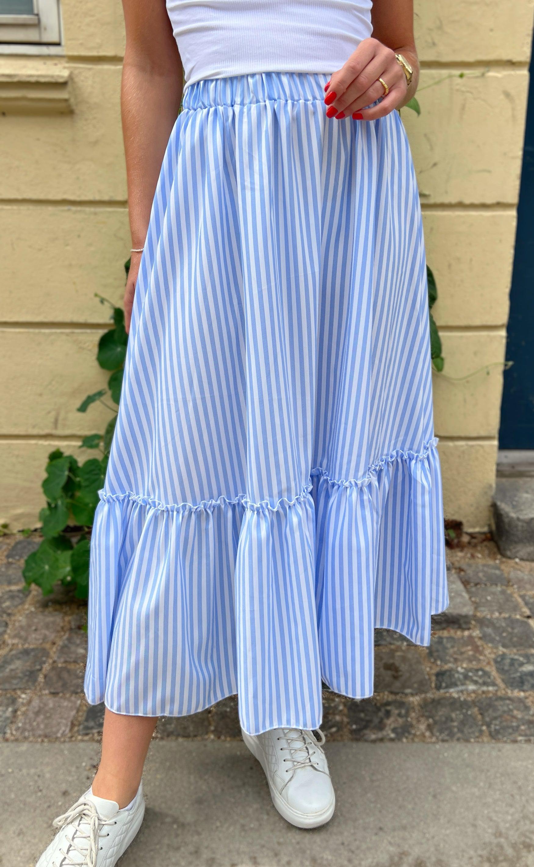 Say INA Copenhagen Nederdel - Hanna - Blue/White Stripe