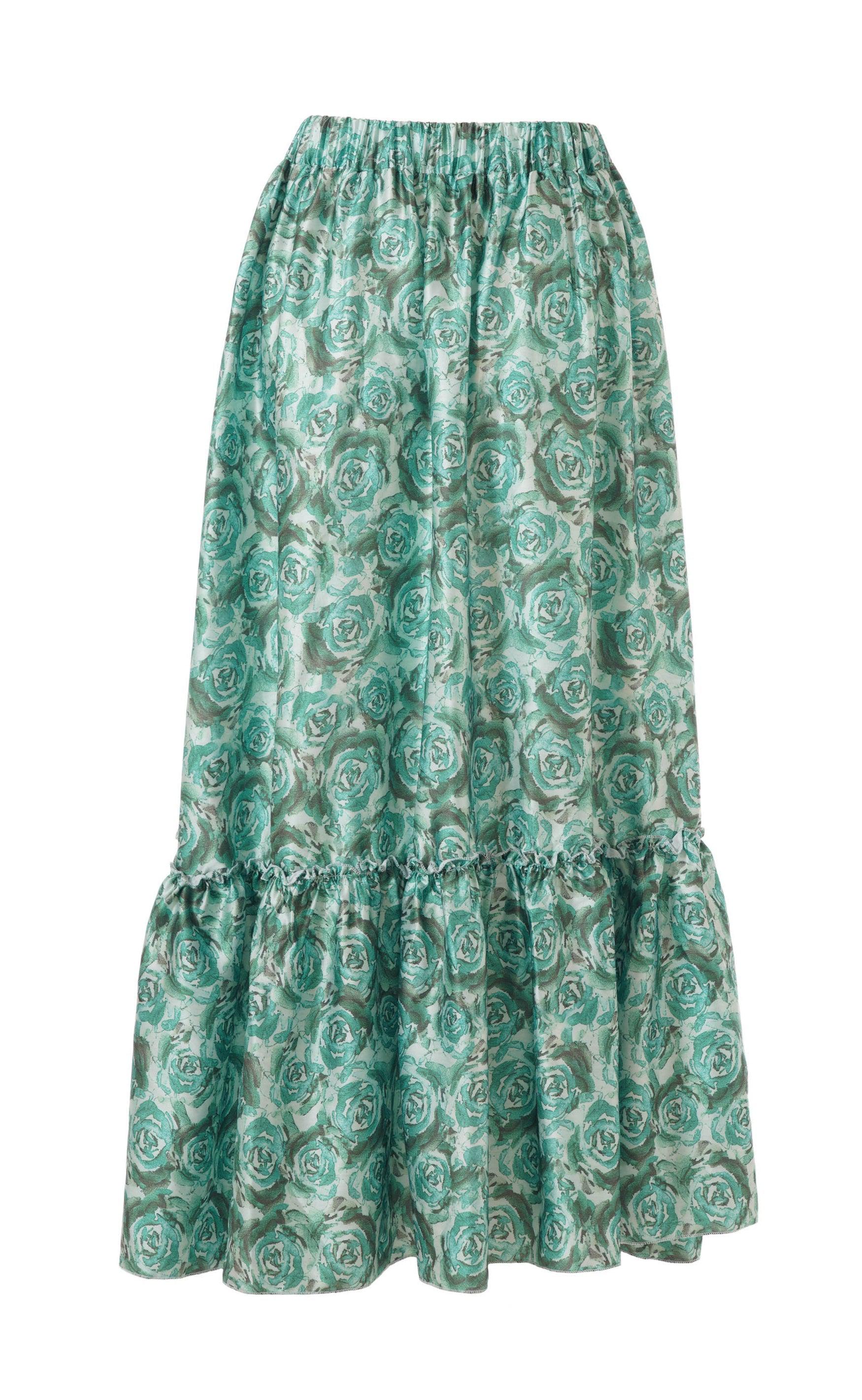 Say INA Copenhagen Nederdel - Hanna - Green Roses