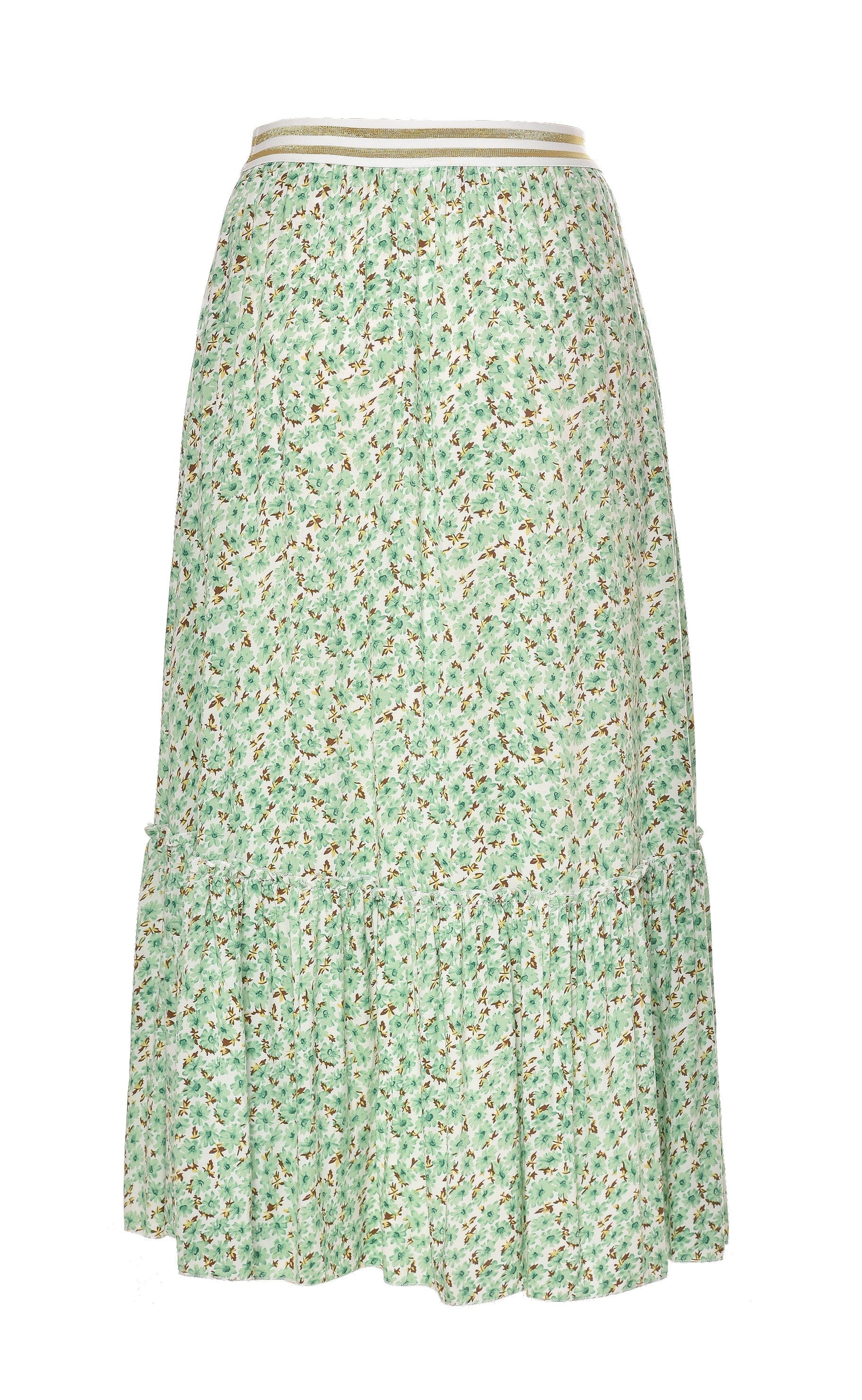 Say INA Copenhagen Nederdel - Hanna - Mint Green Flower