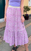 Say INA Copenhagen Nederdel - Hanna - Purple Flower