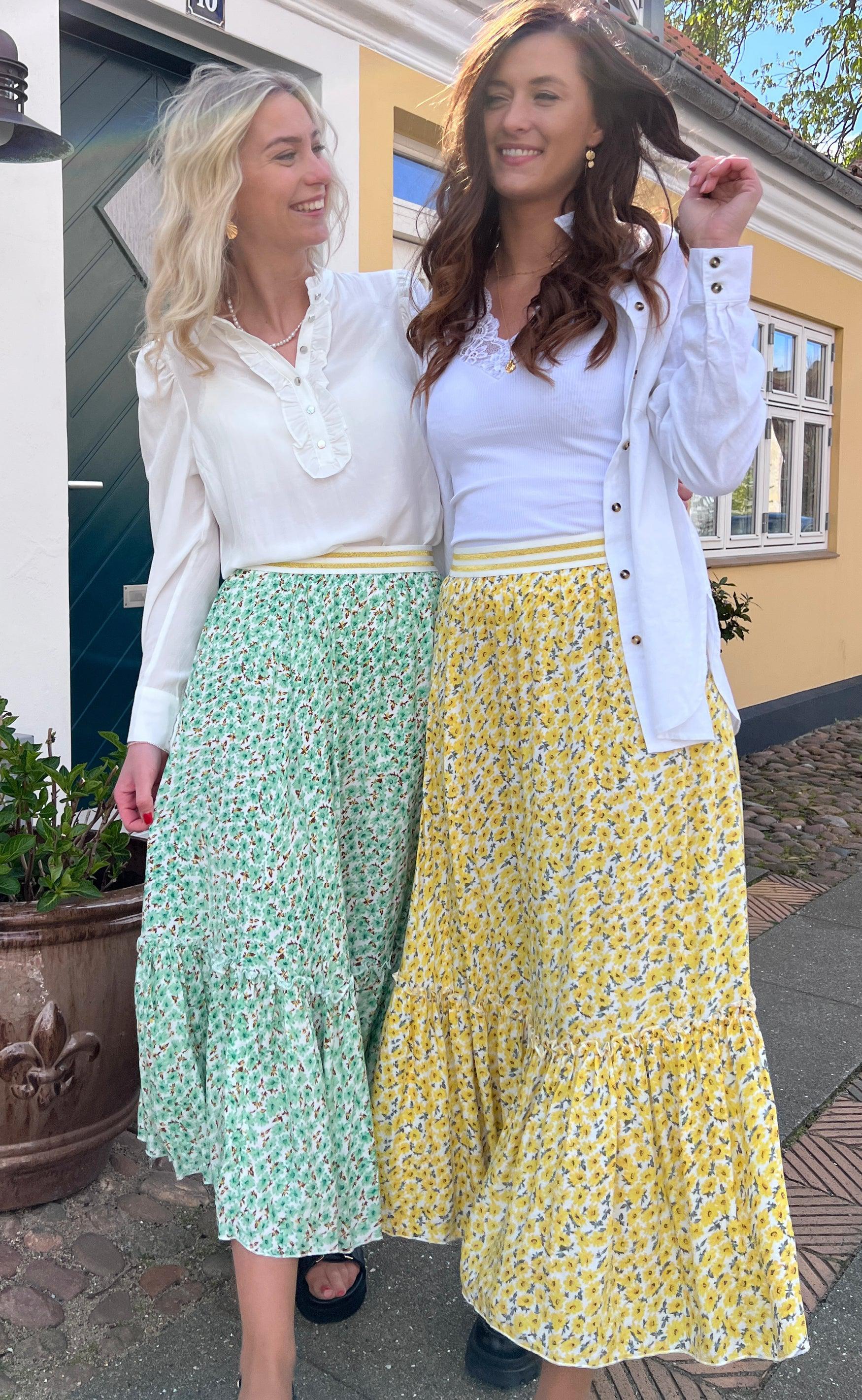 Say INA Copenhagen Nederdel - Hanna - Yellow Flower
