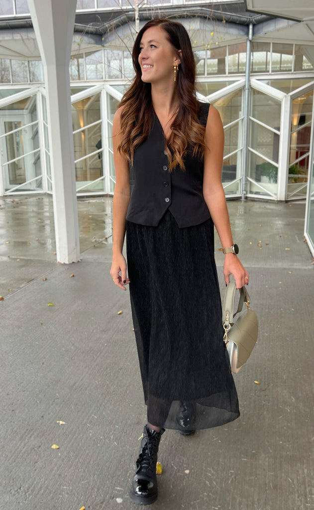 Say INA Copenhagen Nederdel - Hanne - Black Glitter