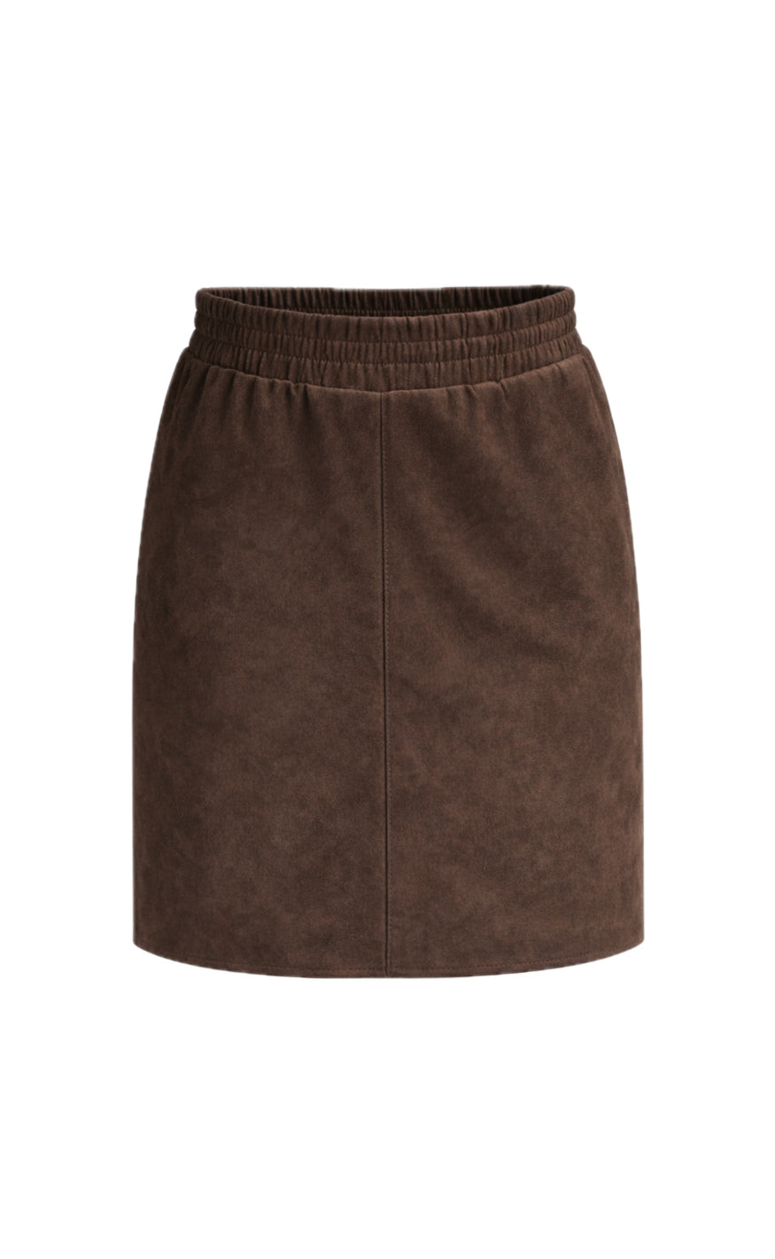 Say INA Copenhagen Nederdel - Kathi Suede - Dark Brown