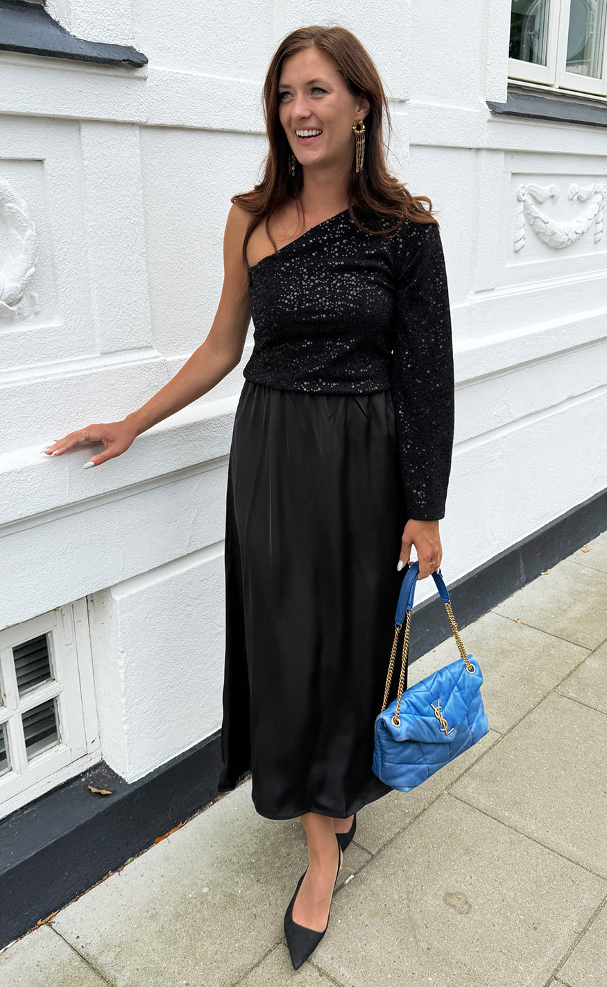 Say INA Copenhagen Nederdel - Kit Satin - Black