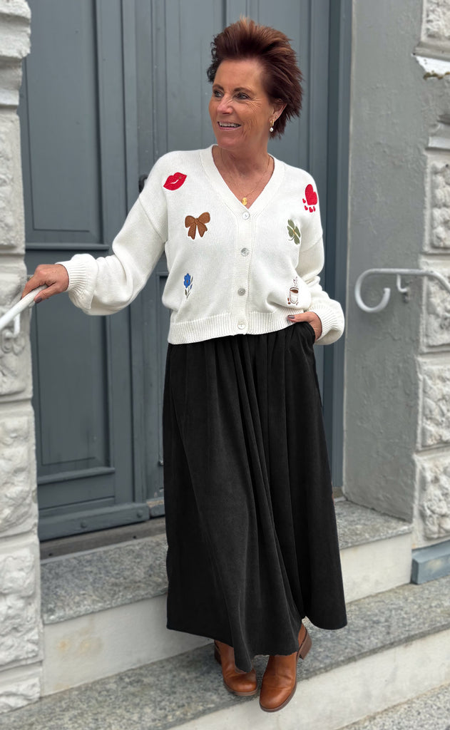 Say INA Copenhagen Nederdel - Lucia - Black Corduroy