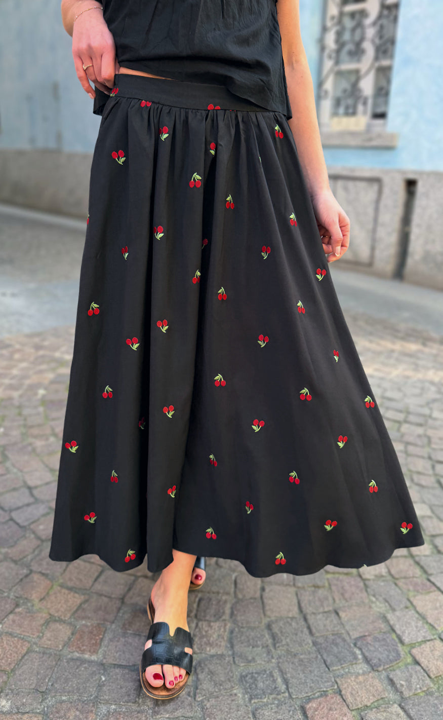 Say INA Copenhagen Nederdel - Lucia - Black W. Cherries