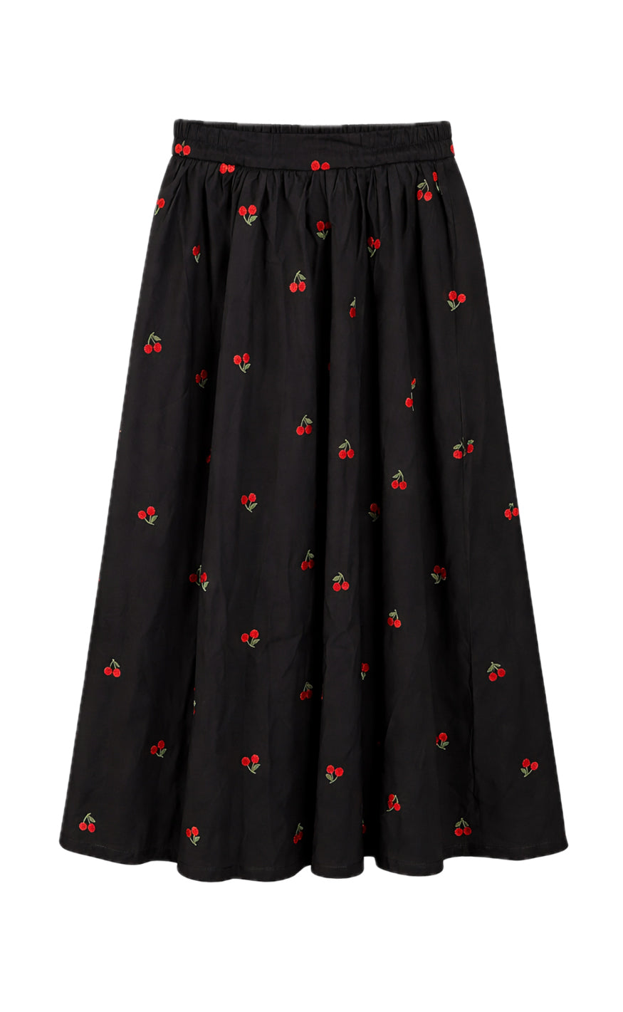 Say INA Copenhagen Nederdel - Lucia - Black W. Cherries