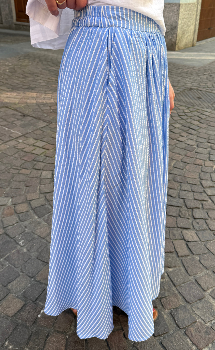 Say INA Copenhagen Nederdel - Lucia - Blue Striped