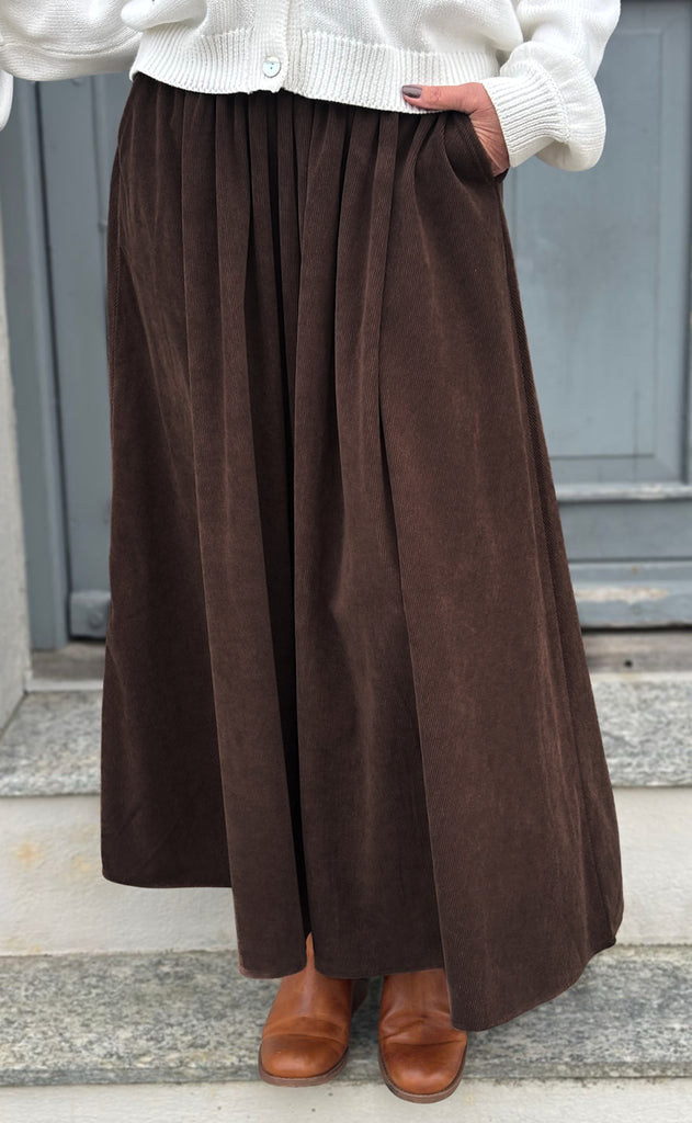 Say INA Copenhagen Nederdel - Lucia - Brown Corduroy