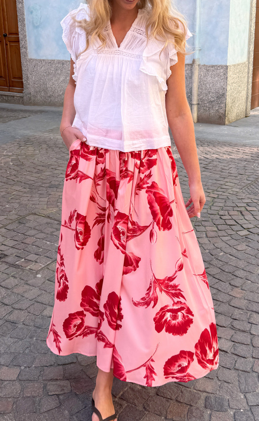 Say INA Copenhagen Nederdel - Lucia - Rosy Flower