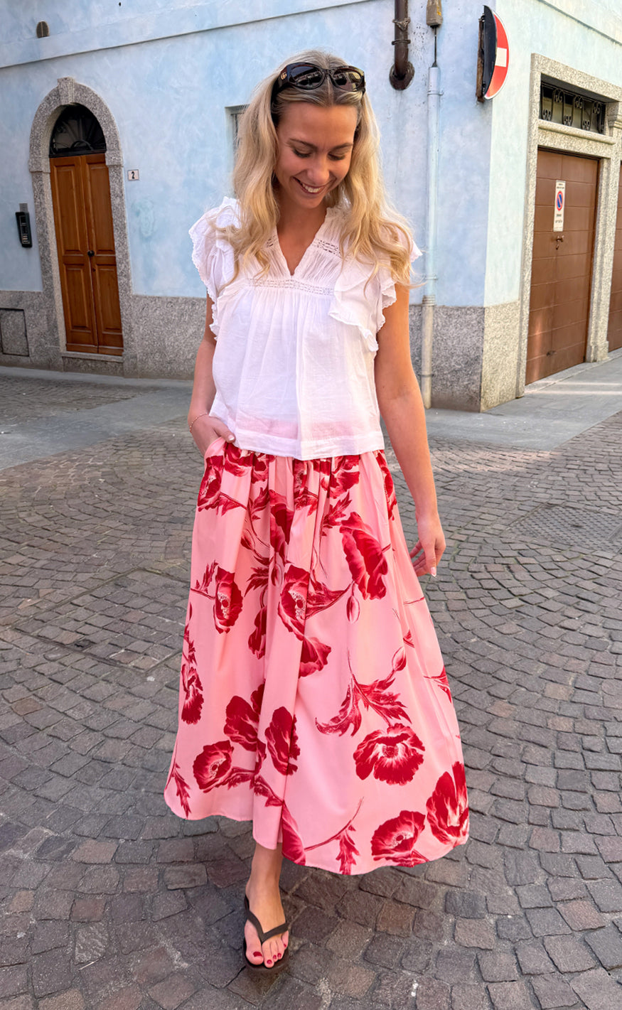 Say INA Copenhagen Nederdel - Lucia - Rosy Flower