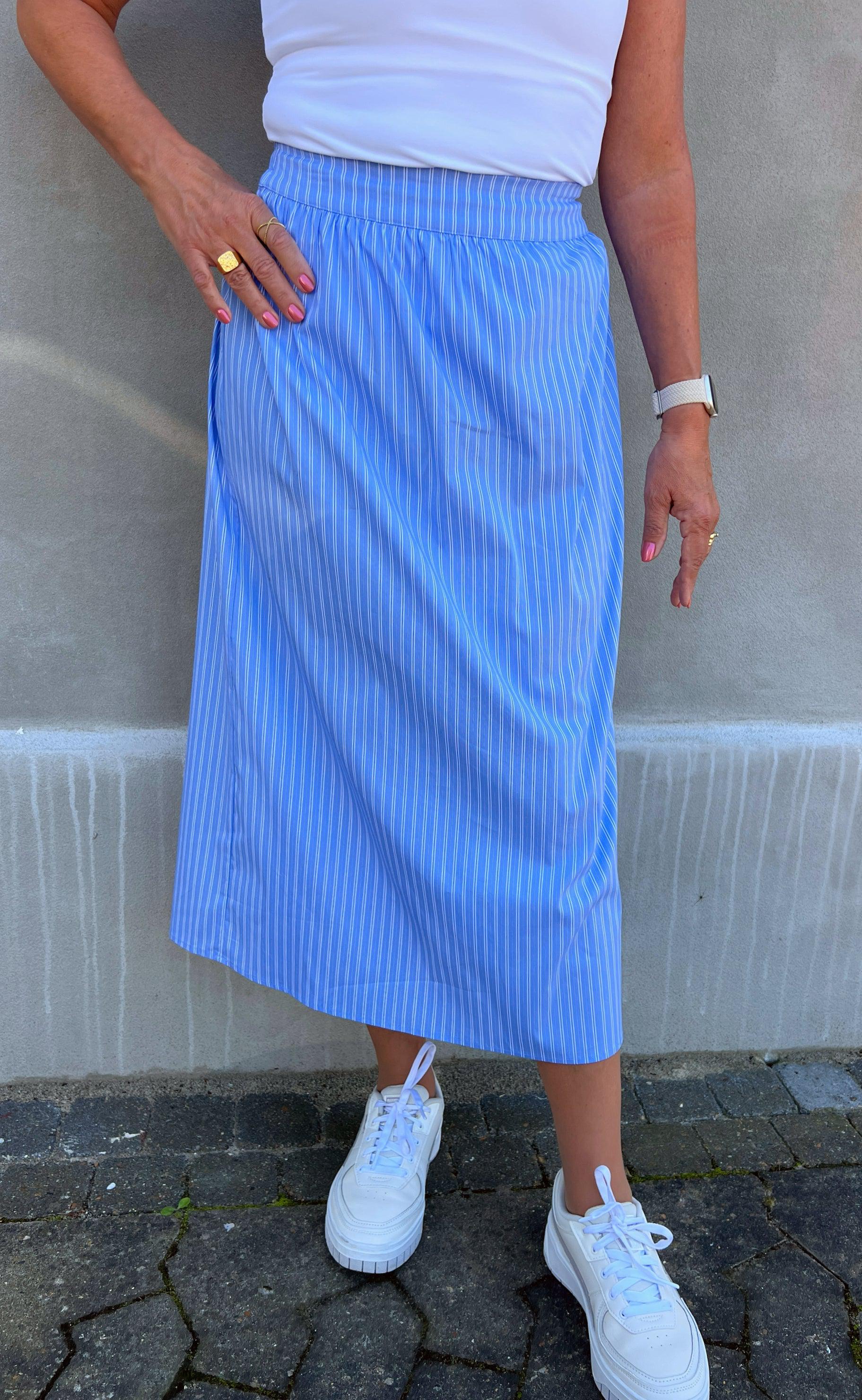 Say INA Copenhagen Nederdel - Patricia - Blue / White Stripe