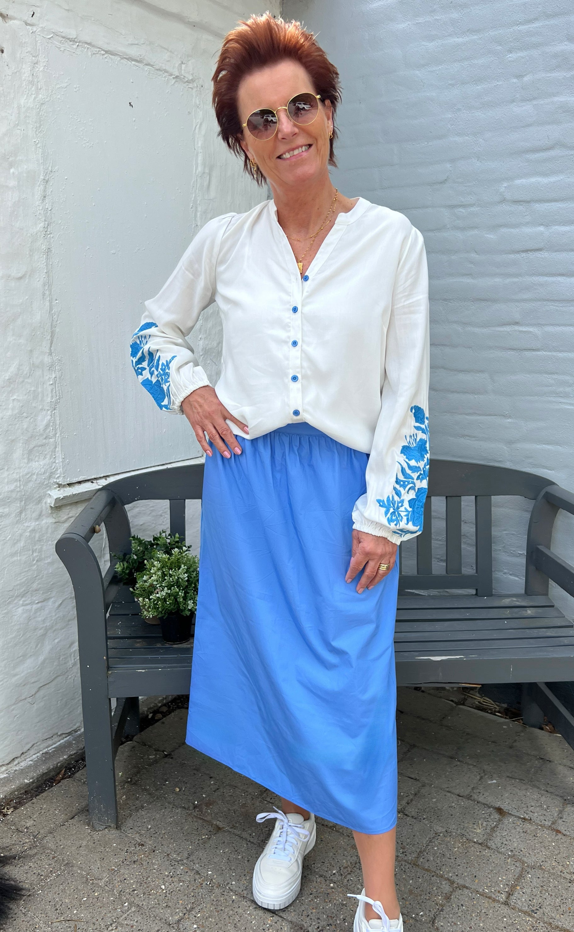 Say INA Copenhagen Nederdel - Patricia - Deep Blue
